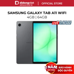 [KOL] Máy Tính Bảng Samsung Galaxy Tab A11 Wifi 4GB | 64GB - Màn hình 8,7" 90Hz, 5100mAh - Hàng Chính Hãng