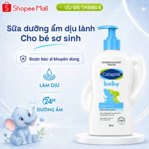 SỮA DƯỠNG ẨM CETAPHIL BABY DAILY LOTION DỊU LÀNH 400ML