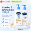 Combo 2 Sữa tắm gội cho bé Cetaphil Baby Wash & Shampoo with Organic Calendula 400ML/Chai