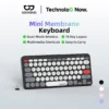 Bàn Phím Mini GOOJODOQ 78 Phím 2 Chế Độ Phím Màng Tròn Retro, Siêu Nhẹ 324g, Pin 300mAh Dùng 43 Giờ
