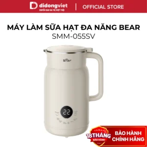 Máy Làm Sữa Hạt 0.6L Bear DJJ-H05C1 (SMM-055SV) - Xay Nấu Tự Động, Không Cần Lọc - Hàng Chính Hãng