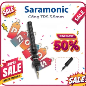 SARAMONIC SmartMic5 - Micro thu âm gắn trực tiếp vào máy ảnh/ máy quay (cổng TRS 3.5mm)