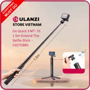 ULANZI MT-76 - Gậy Selfie Từ Tính, Cao Tối Đa 1.5m, Dành Cho Gopro