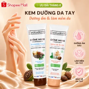 Kem dưỡng da tay EVOLUDERM - Dưỡng ẩm da tay, Dưỡng tay mềm mịn 150ml, 100ml, 50ml