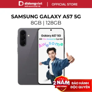 Điện Thoại Samsung Galaxy A57 5G 8GB | 128GB - Exynos 1680, Pin 5000 mAh, NFC - Hàng Chính Hãng