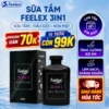 Sữa tắm gội rửa mặt Feelex 3 in 1 hương nước hoa cao cấp thanh lịch, hấp dẫn đẳng cấp phái mạnh - 350ml