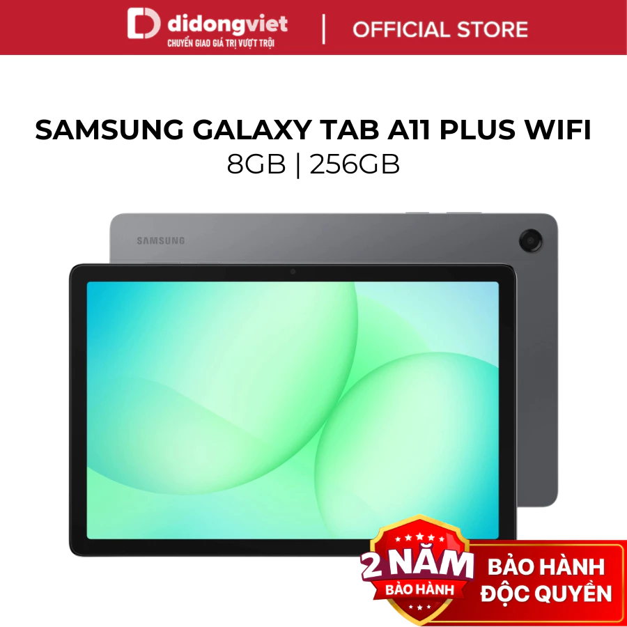 (KOL) Máy Tính Bảng Samsung Galaxy Tab A11 Plus Wifi 8GB | 256GB - 11" 90Hz - Hàng Chính Hãng