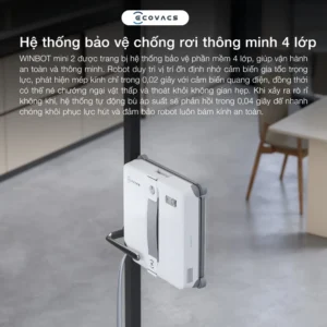 [] Ecovacs Winbot Mini 2 Robot lau kính | Lực hút tối đa 8000Pa | Phun nước tự động | BH 12 tháng