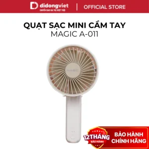 Quạt Sạc Cầm Tay Mini Magic A-011 - 3 Cấp Độ Gió, Nhỏ Gọn, Pin Sạc Tiện Lợi - Hàng Chính Hãng