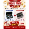 ( Mua 1 Tặng 1 )- Combo Tai Nghe Bluetooth M27 + S9 Không Dây - Bass Mạnh, Pin Trâu, Âm Thanh 360°