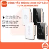 Công Tắc Thông Minh Tuya Zemismart Dent Nút Lõm Viền Vàng, Cảm Ứng, Hẹn Giờ