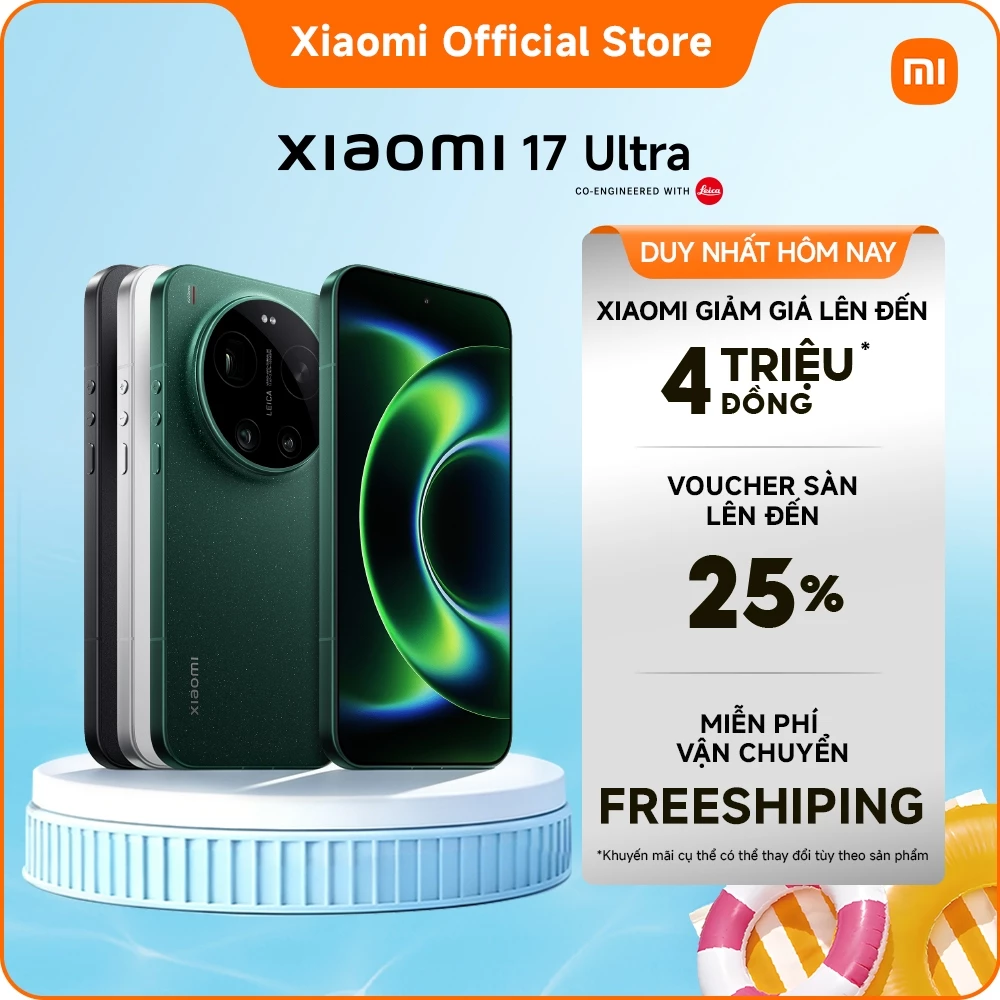 (Livestream) Xiaomi 17 Ultra (16GB+1024GB|16GB+512GB)| Pin 6000mAh (typ) siêu lớn| Ống kính Leica