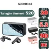 Tai nghe bluetooth không dây S20 cảm ứng, bass cực hay, siêu nhỏ gọn, pin trâu - AUDIO365