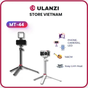 ULANZI MT-44 - Chân Tripod Đi Kèm Ngàm Kẹp Điện Thoại Chiều Cao 146CM