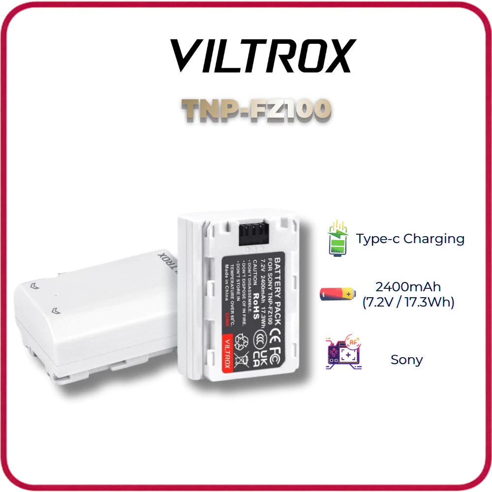 VILTROX TNP-FZ100 - Tích Hợp Cổng Sạc Type-C Cho Máy Ảnh Sony