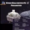 Combo Switch Bàn Phím Cơ Speed Gold Switch V3 Linear 5 Pin Hot Swap 42gf Gõ Mượt Gaming Độ Bền 80 Triệu Lần Nhấn