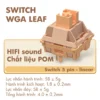Combo Switch Bàn Phím Cơ WGA Leaf Switch Linear 5 Pin MX Stem POM HiFi Sound 58gf Hot Swap Custom