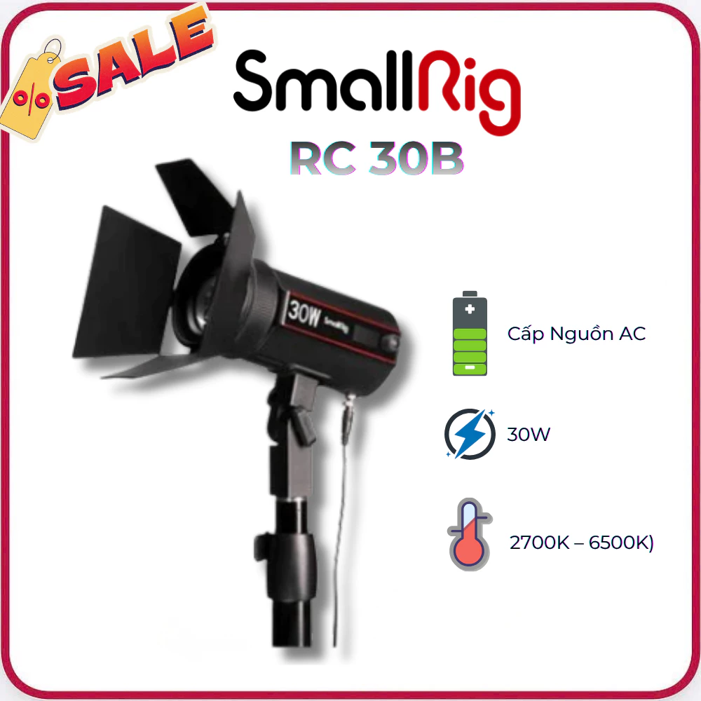 SmallRig RC 30B - Đèn LED Bi-Color 30W Chuyên Nghiệp (4280) - Hàng Chính Hãng