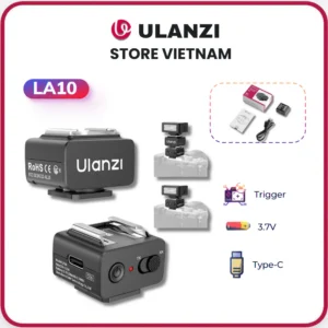 ULANZI LA10 - Trigger Kích Hoạt Flash Mini Ngàm Coldshoe 2.4GHz 8m Type-C (C059)
