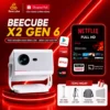 [MỞ BÁN] Máy Chiếu Beecube X2 Max Gen 6 Android TV 14 Mới Nhất, Netflix Full HD, Độ Sáng 650 ANSI, Bluedot LED Light