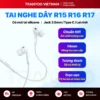Tai Nghe Có Dây TRANYOO T-R15 R16 R17 Thiết Kế Nhét Tai Mút Silicon Gaming Học Online 3 Kiểu Chui
