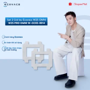 Set 2 Giẻ lau dùng cho Ecovacs W2S OMNI/W2S Pro OMNI W-CC02-0014 - Chính hãng