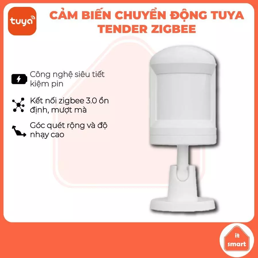 Cảm biến chuyển động Tuya Tender zigbee, 4 trạng thái độ nhạy cao, tương thích Apple Homekit