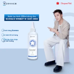 Nước lau kính 230ml dùng cho Ecovacs Winbot W-SO01-0004 - Chính hãng