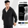 Áo khoác Daily Wear trượt nước, chống UV nhanh khô, áo khoác bốn mùa siêu nhẹ có mũ đa năng, áo chống nắng Coolmate