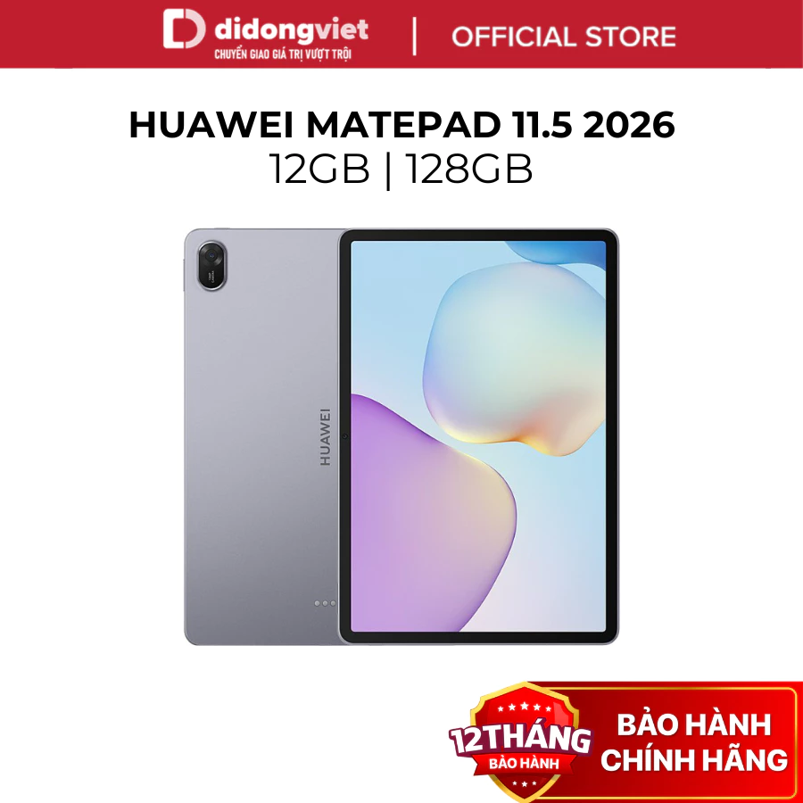 Máy Tính Bảng HUAWEI MatePad 11.5 2026 8GB | 128 GB - WPS Office PC, Pin 10.100 mAh, Bàn Phím Rời