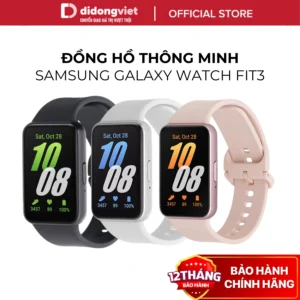 (KOL) Vòng Đeo Tay Thông Minh Samsung Galaxy Fit3 - Màn Hình AMOLED, Hỗ Trợ Theo Dõi Sức Khỏe - Chính Hãng