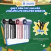 Quạt Cầm Tay Mini Jisulife Life9S/Life9Chrome - Pin 5000mAh - Dùng Đến 18Giờ - Chính hãng - BH 12Tháng
