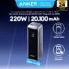 Sạc dự phòng Anker Prime 20.100mAh 220W | 3 cổng 2C1A | Hỗ trợ màn hình & App | Dành cho Laptop - A110B