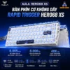 Bàn phím cơ không dây Rapid Trigger Aula Hero68 XS - 3 mode - Pin 6000 - RT 0,005 - Poling rate 8K - Plate Fr4