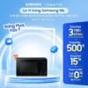Lò Vi Sóng Samsung 30L MG30T5018CK/SV - Chế Độ Chiên Nướng Không Dầu Grill Fry, màu Đen