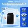 Máy Giặt Samsung Bespoke AI Cửa Trên 15 kg WA80F15B6BSV - AI Wash cảm biến bảo vệ vải, màu Đen