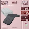 Logitech Mobi Fold - Chuột du lịch di động, Nhỏ và nhẹ, Cuộn cảm ứng, Nhấp im lặng, 4K DPI, Bluetooth
