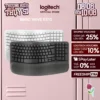 Bàn phím không dây công thái học Logitech Wave Keys - Kết nối Bluetooth, Gác tay, Windows, MacOs