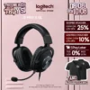 Tai nghe gaming có dây Logitech G Pro X SE, Mic tháo rời, âm vòm 7.1,đệm Memory Foam, màn loa 50 mm