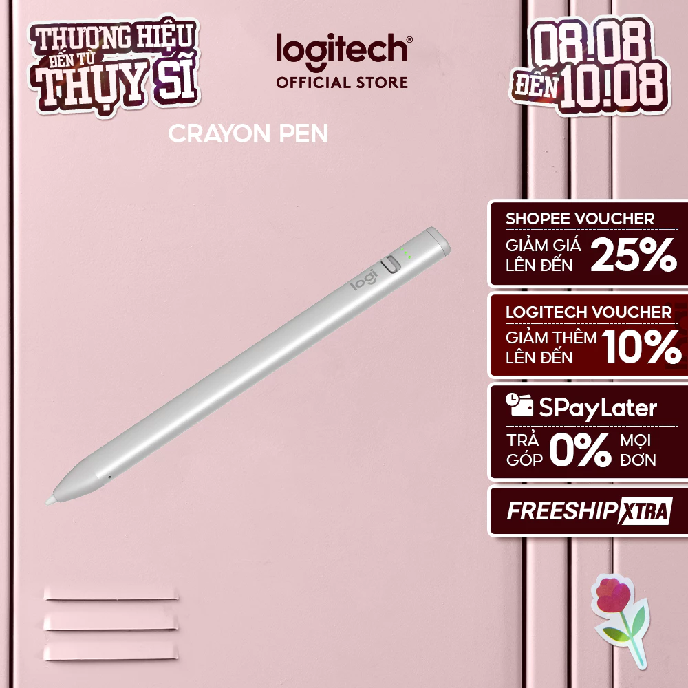 Bút cảm ứng Logitech Crayon dành cho iPad - Công nghệ kỹ thuật số như Apple Pencil
