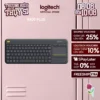 Bàn phím không dây Logitech K400 Plus, có touchpad để kết nối PC - TV, Laptop