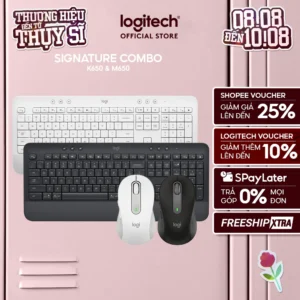 Combo Bàn phím Logitech K650 & Chuột Logitech M650 - Bluetooth, USB Bolt