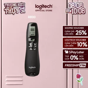 Bút trình chiếu LOGITECH R800 - Có màn hình LCD, phạm vi kết nối 30M