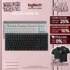 Bàn phím Gaming Không dây Low profile Logitech G515 LIGHTSPEED TKL - LIGHTSYNC RGB, Keycaps PBT