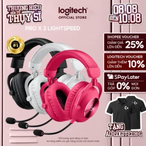 Tai nghe gaming không dây Logitech G Pro X 2 LIGHTSPEED Âm vòm DTS Bluetooth/USB