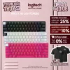 Bàn phím Gaming Không dây Logitech G PRO X 60 LIGHTSPEED 60% RGB SwitchGX Tactile