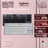 Bàn phím Gaming không dây Lowprofile Logitech G915 X LIGHTSPEED TKL, Mũ phím PBT, nút lập trình, RGB