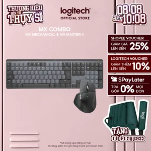 Combo Bàn phím Logitech Mechanical và Chuột MX Master 4 - Sạc USB-C, chiếu sáng nền