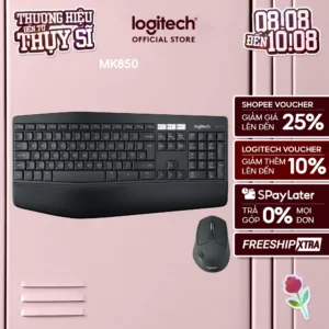 Bộ bàn phím và chuột không dây Bluetooth đa thiết bị Logitech MK850 - Công nghệ Logitech Flow