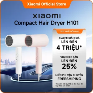 Xiaomi Compact Hair Dryer H101｜Nhỏ gọn và có thể gập lại｜Luồng khí cao 15m/giây*｜50 triệu* ion âm｜Nhiều chế độ luồng khí
